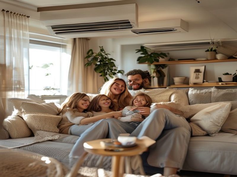 Comfortable family at home